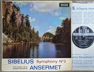 英Decca SXL6100◆シベリウス交響曲第2番:アンセルメ/スイス・ロマンド管弦楽団