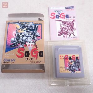 動作保証品 美品 GB ゲームボーイ 魔界塔士 Sa・Ga サ・ガ SQUARE スクウェア 箱説付【PP