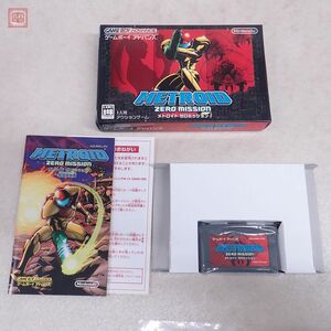 1円〜 動作保証品 GBA ゲームボーイアドバンス METROID ZERO MISSION メトロイド ゼロミッション Nintendo 任天堂 箱説付【10