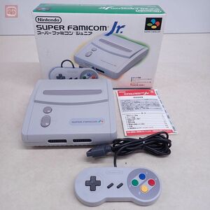 1円〜 動作品 SFC スーパーファミコン ジュニア Jr SHVC-101 ＋ SNS-102 任天堂 Nintendo 箱説付【20