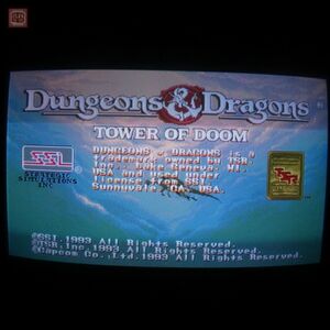 1円〜 ※ROMのみ カプコン/CAPCOM ダンジョンズ アンド ドラゴンズ タワー オブ ドゥーム D&D TOD CPSII インスト帯純正 動作確認済【20