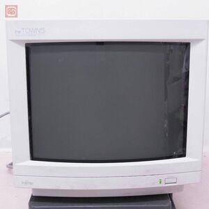 富士通 カラーCRTディスプレイ 14インチ FMTDP8311 通電OK ブラウン管モニター FUJITSU ジャンク パーツ取りにどうぞ【40