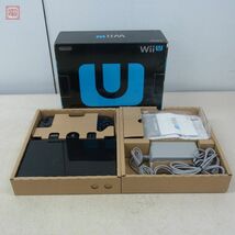 動作品 WiiU 32GB 本体 クロ プレミアムセット 箱付 任天堂 Nintendo【20_画像1