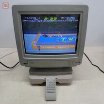 X68000・MSX等 SHARP モニター CZ-602D-GY 本体 リモコン・回転台座付 ブラウン管モニター CRTモニター シャープ 現状品【60_画像2