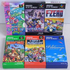 動作保証品 SFC スーパーファミコン ヨッシーアイランド 等 任天堂関連ソフト まとめて 6本セット ニンテンドー Nintendo 箱説付【20