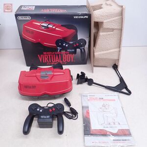 1円〜 動作品 VB バーチャルボーイ VIRTUAL BOY 本体 VUE-001 ニンテンドー 任天堂 Nintendo 箱説付【20