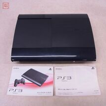 動作品 PS3 プレステ3 CECH-4000C チャコール・ブラック 本体のみ HDD欠品 SONY ソニー 取説付【20_画像1