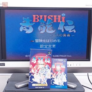 1円〜 動作保証品 SFC スーパーファミコン BUSHI 青龍伝 二人の勇者 T＆ESOFT ティーアンドイーソフト 箱説ハガキ付【10