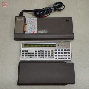 SHARP ポケットコンピュータ PC-1211 + カセットインターフェース CE-121 まとめてセット シャープ ポケコン ジャンク【10