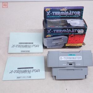 SUPER NES スーパー ネス X-TERMINATOR エックスターミネーター 武蔵 ファイア FIRE 箱説付 動作未確認【10