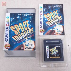 動作保証品 GBC ゲームボーイカラー スペースインベーダー エックス SPACE INVADERS X TAITO タイトー 箱説付【PP