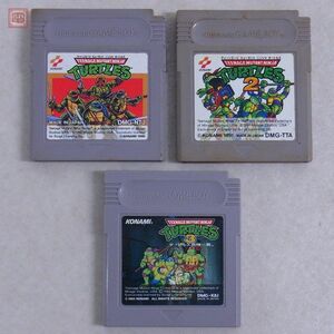 動作保証品 ※ソフトのみ GB ゲームボーイ ティーンエージ ミュータント ニンジャ タートルズ/2/3 TURTLES まとめて 3本セット KONAMI【10