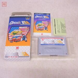 動作保証品 SFC スーパーファミコン Circuit USA サーキット ユーエスエー ヴァージンインタラクティブ 箱説付【10