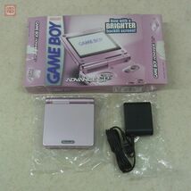 1円〜 動作品 GBASP ゲームボーイアドバンスSP 本体 北米版 AGS-101 パールピンク PEARL PINK ニンテンドー 任天堂 Nintendo 箱付【10_画像2