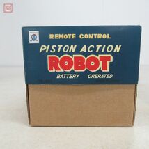 HAHA TOY REMOTE CONTROL PISTON ACTION ROBOT ゴールド バッテリー式 リモコン操作 ピストンアクションロボット ブリキ 動作確認済【20_画像2