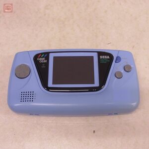 【オーバーホール済】 動作品 GG ゲームギア 本体 HGG-3210 ブルー BLUE セガ SEGA スタンド付【10