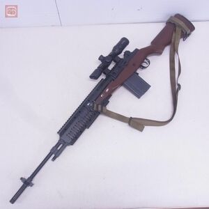 東京マルイ スタンダード電動ガン M14 U.S.ライフル ウッドタイプストック レイルハンドガード スコープ 現状品【60