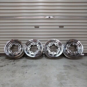 希少！？ 当時物！？MANGELS 15インチ メッキスチールホイール 15×4.5 PCD205 5穴 鉄ホイール VW 古い空冷ビートルなどに。ラットスタイル