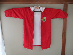  soccer. bench coat L size ( red color ) with a hood .: sportswear * bench coat * day Kiyoshi la.. gift * leisure * sport 