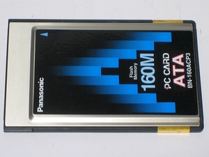 即決 (c4039-3) ＡＴＡフラッシュメモリーカード(160MB)　Panasonic BN-160ACP3 PCMCIA Rel 2.1/JEIDA Ver.4.2　中古品(複数対応可能)