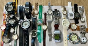腕時計 SEIKO CASIO ディーゼル など まとめ 1Kオーバー 可動品含む ジャンク扱い 激安一円スタート