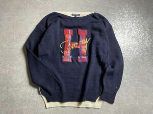 TOMMY HILFIGER◆最高級なカシミヤブレンド◎可愛らしい凹凸立体デザイン◎ ニット セーター ◆サイズS◆トミーヒルフィガー