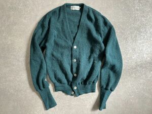 90年代当時物◆SHIPS◆緑のおしゃれなざっくり編みのカーディガン　カーデ　シップス　ドメスティック　セレクトショップブランド