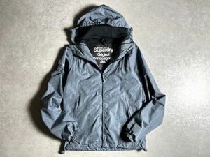 SUPERDRY◆S◆ナイロンフルジップデザインアウトドアパーカー ウィンドブレーカー スーパードライ　極度乾燥しなさい　ヨーロッパブランド