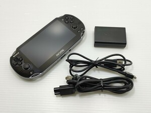 【1円スタート・液晶本体極美品】PlayStation Vita PCH-1100 ブラック PSVITA Wi-Fiモデル SONY プレイステーション ヴィータ 