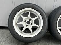 15インチ エンケイレーシング 6.5j +45 4H-100 195/55R15 DL Direzza ZⅢ 2本セット_画像2