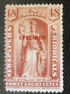 見本切手 アメリカ 1879年 48セント 未使用切手 NG