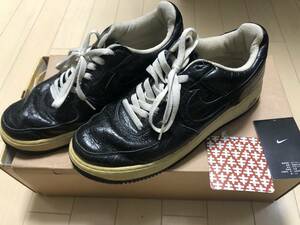 NIKE HTM AIR FORCE 1 クロコダイル スニーカー 27.5㎝ 黒 ブラック エアフォース ナイキ