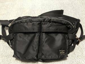 PORTER ポーター タンカー ウエストバッグ 黒 ブラック TANKER WAIST BAG fnm