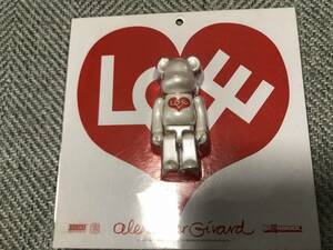 未使用品 MEDICOM TOY BE@RBRICK Alexander Girard 100% メディコムトイ ベアブリック アレキサンダージラルド ハート フィギュア