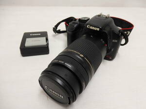 kd45）　Canon　キヤノン　EOS　Kiss　X2　+　Canon　LENS　EF　75-300mm　F4-5.6　Ⅱ　中古　現状品