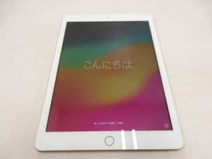 kd43) Apple/au MRM22J/A iPad 第6世代 128GB Wi-Fi+Cellular Gold A1954 中古 