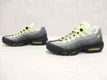 mf60) NIKE AIR MAX 95 OG BLACK/YELLOW LT GRAPITE 27.5cm CT1689-001 ブラック/ネオンイエロー/ライトグラファイト ナイキ エアマックス_画像3