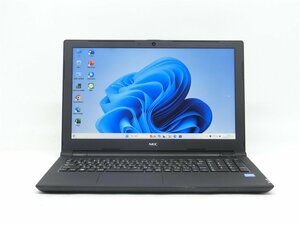 2018年モデル　カメラ内蔵/15.6型/ノートPC/Win11Home/高速SSD256/8GB/Cel　3865U/NEC　NS100/K 　新品無線マウス 　WPS office搭載