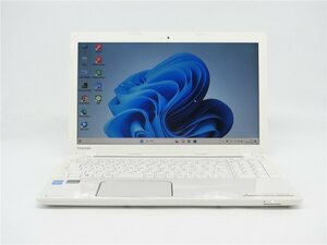 Win11H/カメラ内蔵/中古/15.6型/ノートPC/爆速SSD256/8GB/4世代i3/TOSHIBA　T554/45KW 新品無線マウス WPS office2搭載