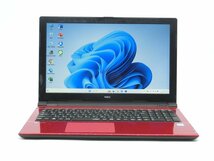 カメラ内蔵/15.6型/ノートPC/Win11/高速SSD256/8GB/Celeron 3855U/NEC　NS700/J　新品無線マウス　　HDMI/USB3.0　WPS office2搭載_画像1