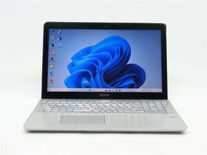 カメラ内蔵/中古/15型/ノートPC/Win11Home/新品SSD512/8GB/3世代i7/SONY　SVF15A18CJS　WPS office搭載　新品無線マウス