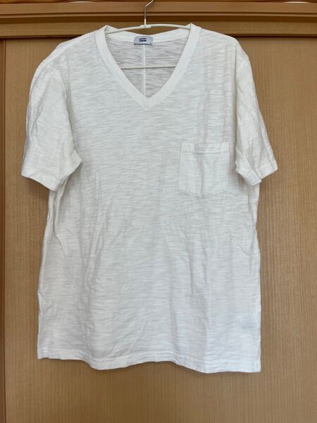 クーポン使ってね●トップス同梱600円 ●Tシャツ カットソー 綿100%● ブラウニースタンダード、ホワイト インナー