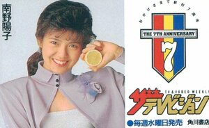 ★南野陽子　ザテレビジョン★テレカ５０度数未使用nr_327