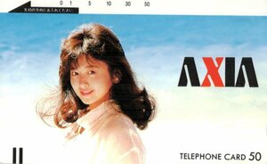 ★斉藤由貴　AXIA★テレカ５０度数未使用nr_124