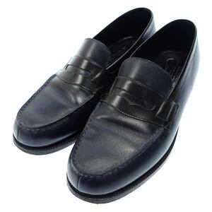  beautiful goods * J M waist n180signi tea - Loafer men's 7.5D navy black J.M.WESTON[LA]