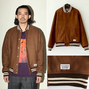 新品 20AW WACKO MARIA LEATHER VIRSITY JACKET BROWN ワコマリア レザー ジャケット スウェード ブルゾン ALI LEO 着用