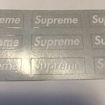 未使用！Supreme シュプリーム 3M ミニ ボックスロゴ リフレクター ステッカー 1シート(9枚) シルバー 2014 FW 希少！_画像3