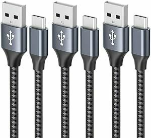 USB Type C ケーブル 【3本セット 1m/1m/2m】3A 急速充電 cタイプ QuickCharge3.0対応 高速デ