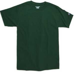 【XL】CHAMPION チャンピオン/Authentic /半袖Tシャツ/T425 5.2オンス/DARK GREENの画像1