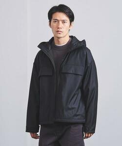 美品！ユナイテッドアローズ ポーラテック フーデッド ブルゾン ネイビーS/BEAMS/SHIPS/zanone/Drumohr/GRAN SASSO/DRESSTERIOR好きな方に